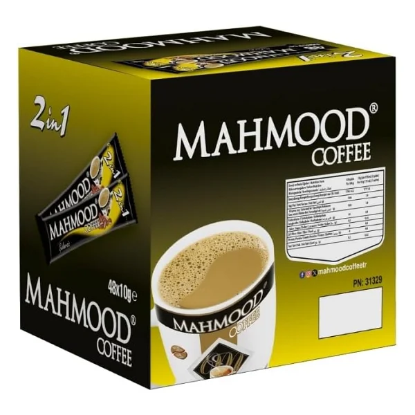 Mahmood Coffee 2'si 1 Arada Hazır Kahve 48 Adet X 10 gr (1 KOLİ - 12'Lİ) - Görsel 3