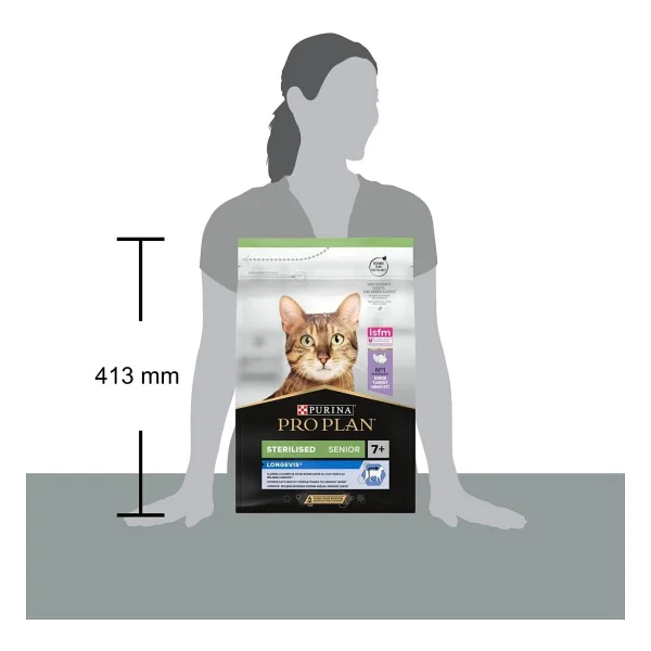 Pro Plan Senior 7+ Hindili Kısırlaştırılmış 3 kg Yaşlı Kedi Maması - Görsel 8