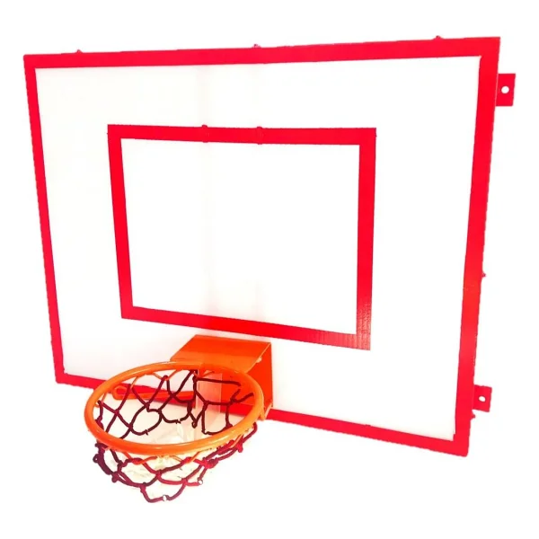 Adelinspor Mini Basketbol Potası 80 x 100 cm 10 mm Beyaz - Görsel 4