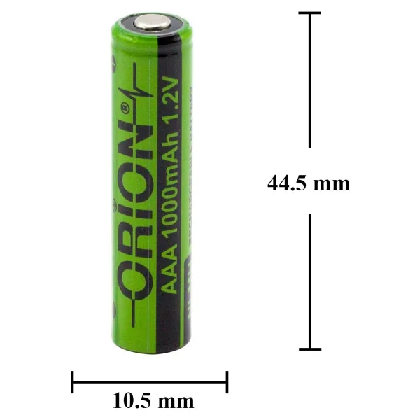 Orion 1.2 V 1000 mAh Şarjlı Aaa İnce Kalem Pil - Görsel 4