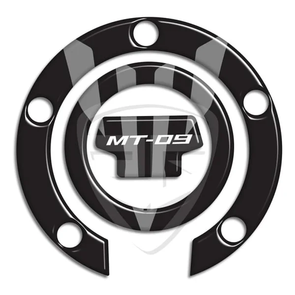 Yamaha Mt 09 Tank Pad Depo Kapak Pad Yan Pad Komple Set Gri Siyah - Görsel 3