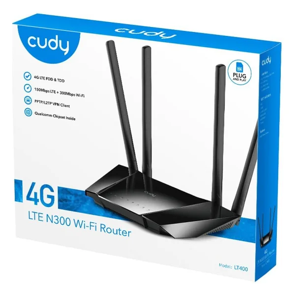 Cudy Lt400 4 Port 1200 Mbps 4g Lte Mobil Modem - Görsel 7