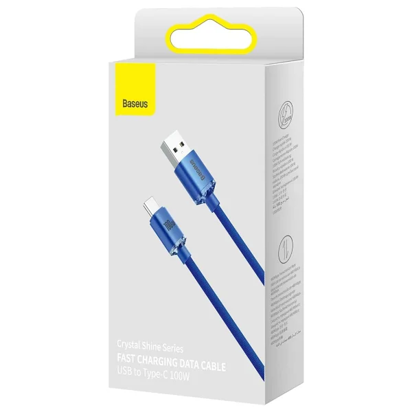 Baseus Crystal Shine 1.2 M USB To Type-C Hızlı Şarj Kablosu - Görsel 7