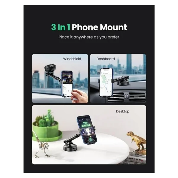 Ugreen Gravity 60990 Vantuzlu Araç Telefon Tutucu - Görsel 3