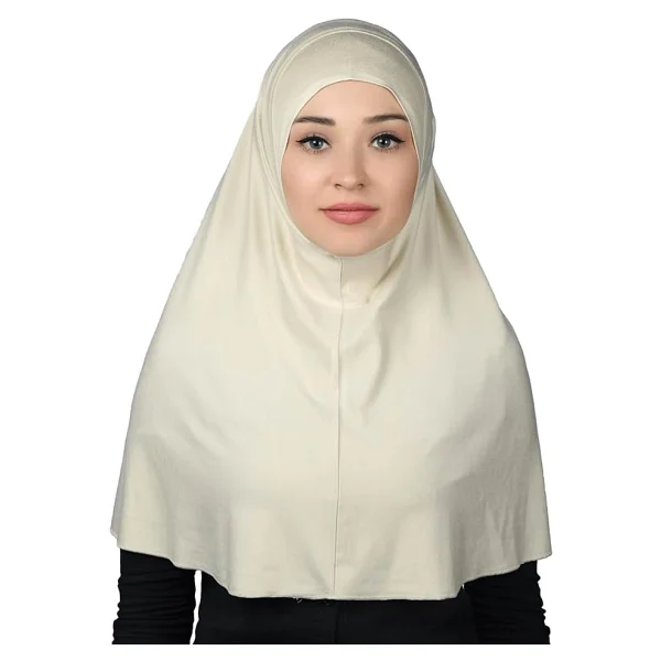 Altobeh Hazır Türban Pratik Eşarp Tesettür Hijab - Namaz Örtüsü (XL), Siyah - Görsel 7