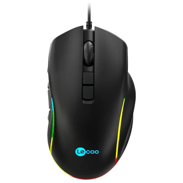 Lenovo Lecoo Ms140 RGB Ergonomik Makrolu Optik Kablolu Oyuncu Mouse - Görsel 2