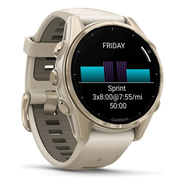 Garmin Fenix 8 43mm AMOLED Altın Akıllı Saat - Görsel 3