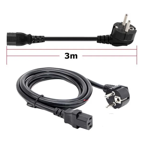 3 Metre Bilgisayar PC Kasa Monitör İçin Power Güç Kablosu - Görsel 2