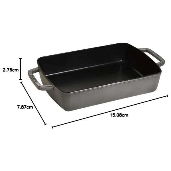 Staub 405103240 Döküm Demir Dikdörtgen Fırın Kabı - Görsel 6