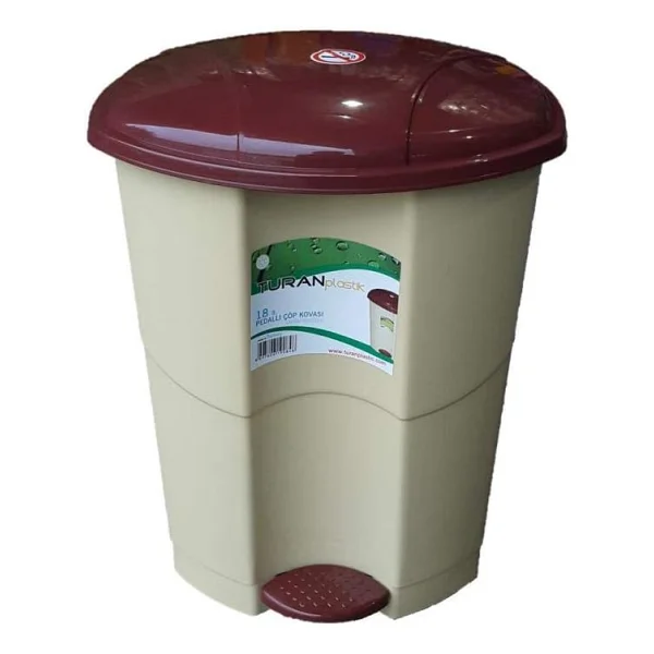 Smartware 18 Lt Pedallı Çöp Kovası (10191) Beyaz - Görsel 5