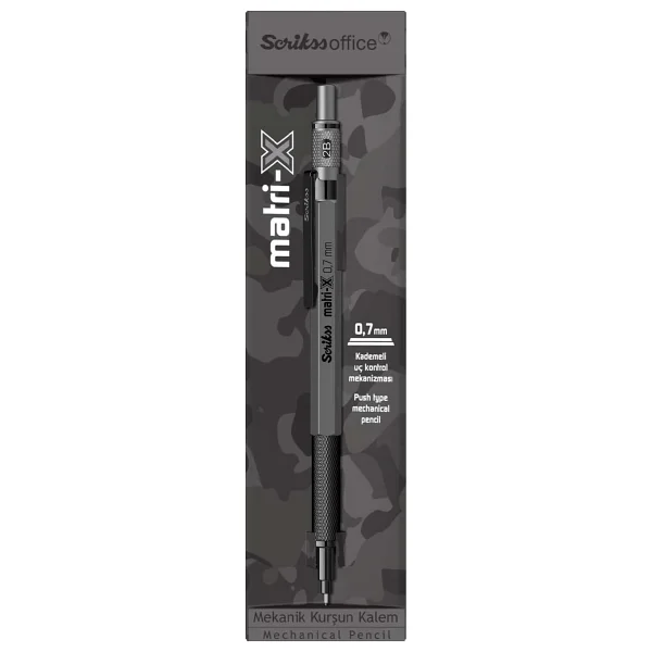 Scrikss Matri-X Gri 0.7 Mm Versatil Uçlu Kalem - Görsel 7