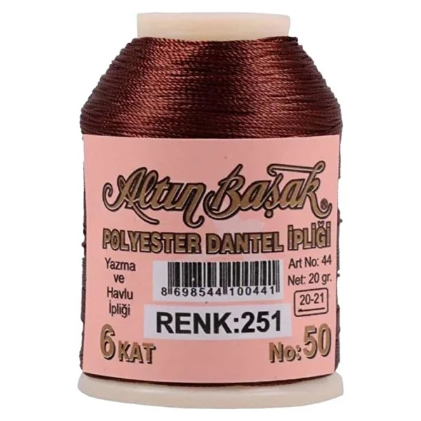 3 Adet Altınbaşak Oya Ve Dantel İpi 20 Gr - Royaleks - No: 251 - Görsel 3