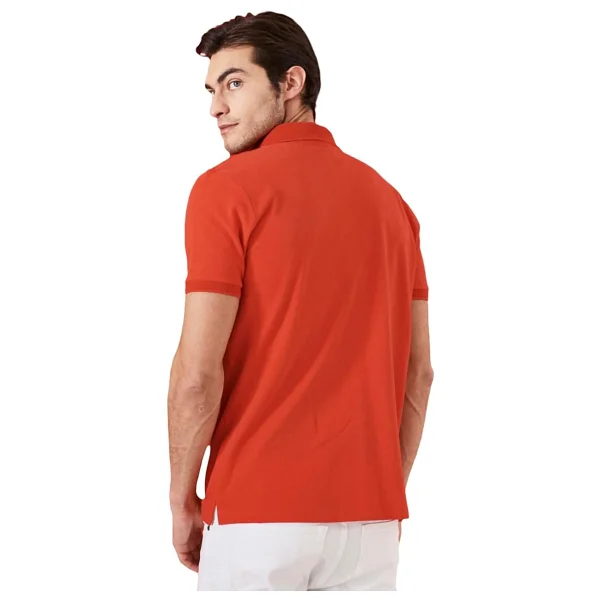 Altınyıldız Classıcs Slim Fit Dar Kesim Polo Yaka%100 Pamuk Kısa Kollu Tişört, Renk Nar Çiçeği, Beden M - Görsel 6