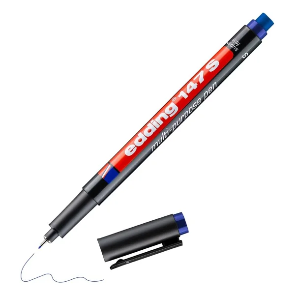 Edding 147S 0.3 mm Silgili Asetat Kalemi Siyah - Görsel 7