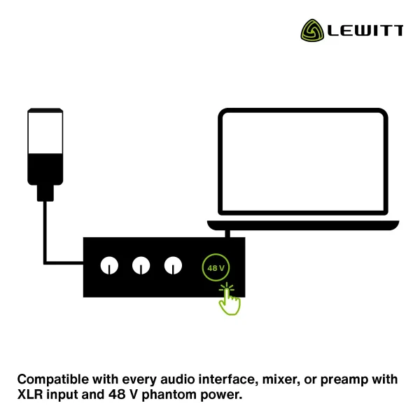 Lewitt LCT 240 Pro Siyah Condenser Stüdyo Kayıt Mikrofonu - Görsel 7