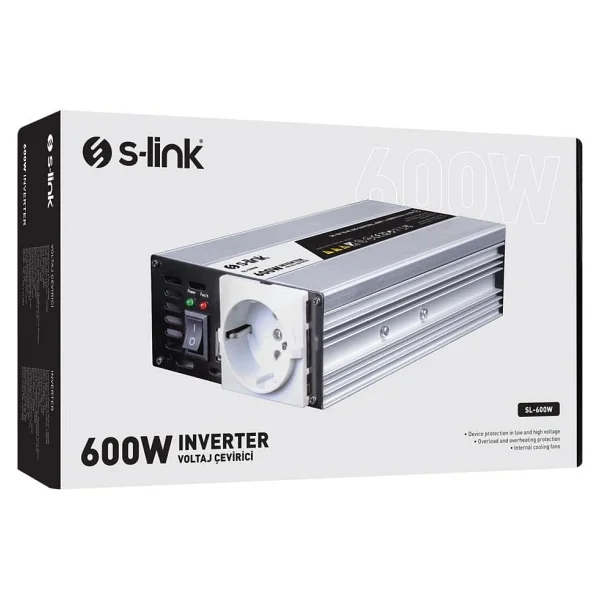S-link SL-600W 12 V 600 W İnverter - Görsel 5