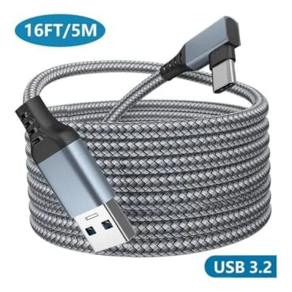 Daytona Vr5 Usb3.2 Oculus Quest 3/2/1 Pico 4 Aksesuarları Ve PC/Steam Vr, 5gbps Yüksek Hızlı PC Veri Aktarımı, Vr Kulaklık, Oyun Bilgisayarı, Sanal Gerçeklik Gözlüğü Uyumlu 5 Metre - Görsel 8