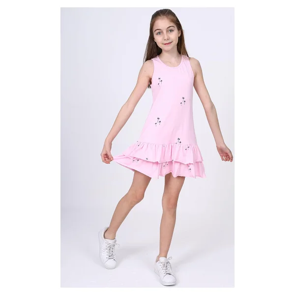 Toontoy Kız Çocuk Atlet - 5 Yaş - Açık Sarı - Görsel 6