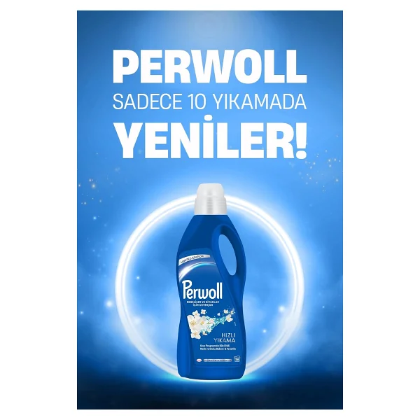 Perwoll Hızlı Yıkama Renkliler ve Siyahlar için Sıvı Deterjan 36 Yıkama 2 lt - Görsel 4