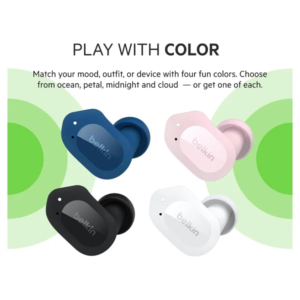 Belkin Soundform Play TWS Kulak İçi Bluetooth Kulaklık Mavi - Görsel 8