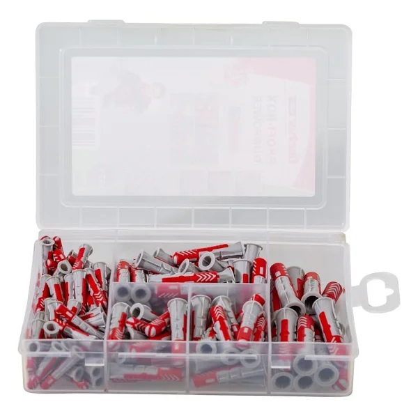 fischer PROFI-BOX DUOPOWER, 132 dübelli dübel kutusu (60 adet 6 x 30, 60 adet 8 x 40, 12 adet 10 x 50), evrensel dübel, pratik set, amatör ve profesyoneller için dübel kutusu, vidasız - Görsel 4
