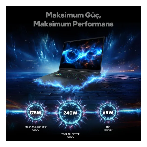 Game Garaj Slayer5 9XL-5090 C6 Ultra 9 275HX 32 GB 1 TB SSD RTX5090 17" WQXGA Gaming Laptop - Görsel 4