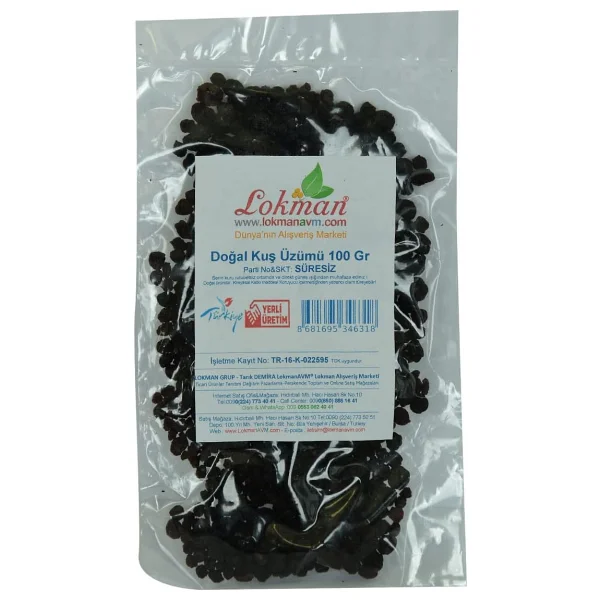LokmanAVM Kuş Üzümü Doğal 100 gr - Görsel 2