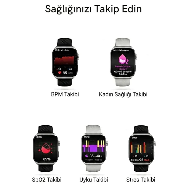Temiz QCY Watch GS2 Akıllı Saat - Görsel 5