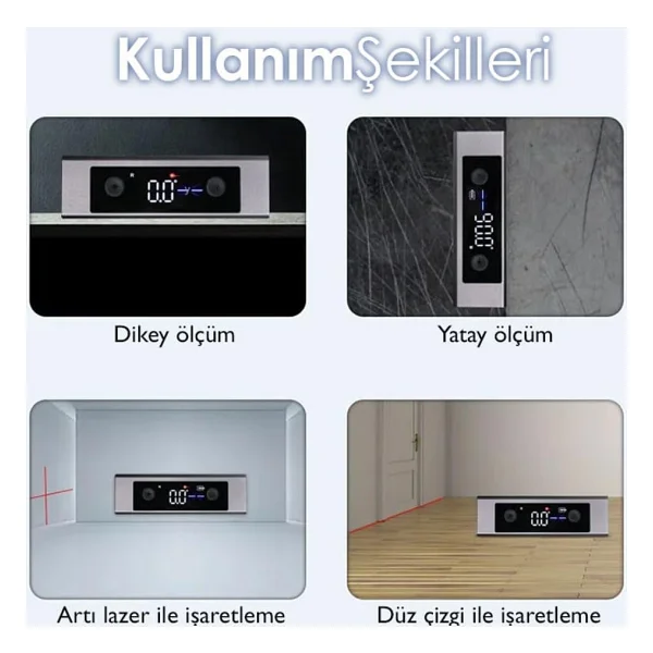 Loyka 5342 Mini Lazerli Dijital Eğim Ölçer - Görsel 4