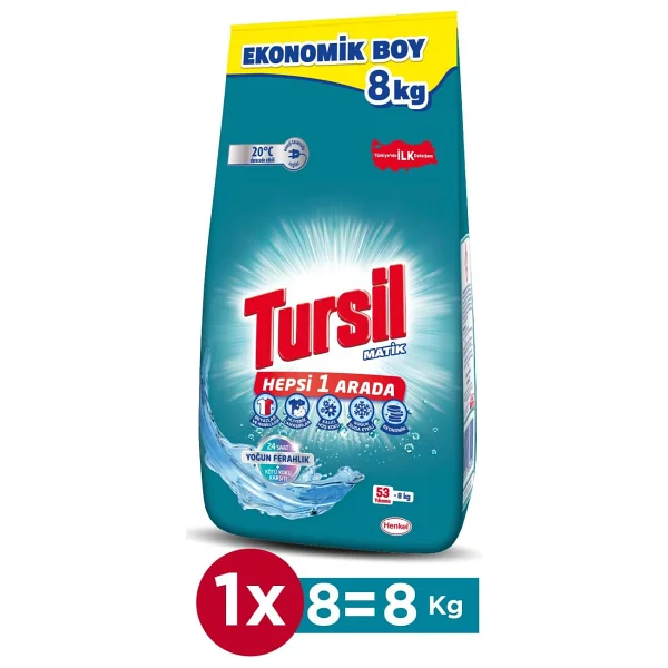 Tursil Matik 8 kg Toz Deterjan - Görsel 3