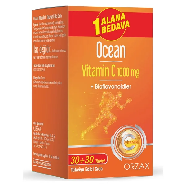 Ocean Vitamin C 1000 mg 30 Tablet 2'li - Görsel 3