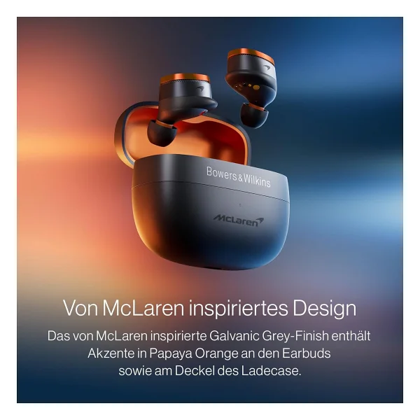 Bowers & Wilkins Pi8 Mclaren Edition ANC TWS Kulak İçi Bluetooth Kulaklık - Görsel 3