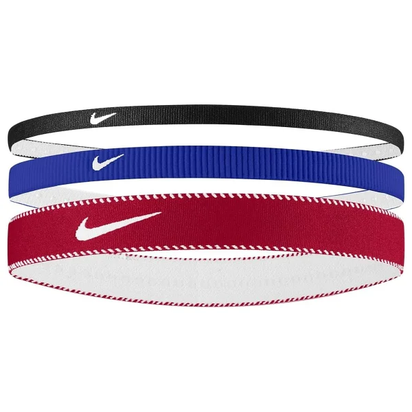 Nike Erkek Flex Classic Mix Kafa Bandı, Siyah/Beyaz/Siyah, Tek Beden - Görsel 2