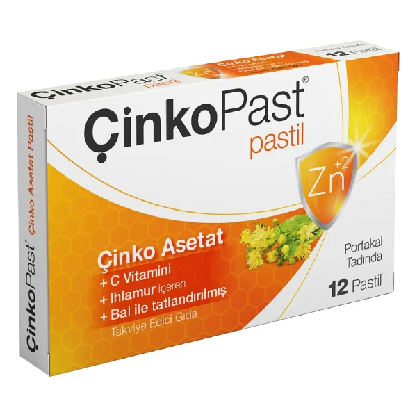 Çinkopast Portakal Ihlamur Ve Ballı 12'li Pastil - Görsel 2