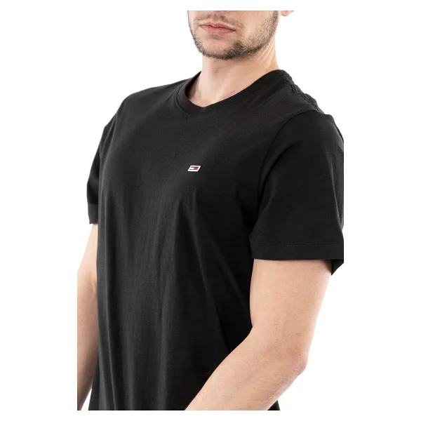 Tommy Jeans Tjm Slim Jersey C Neck Ext Erkek T-Shirt, Siyah, S - Görsel 4