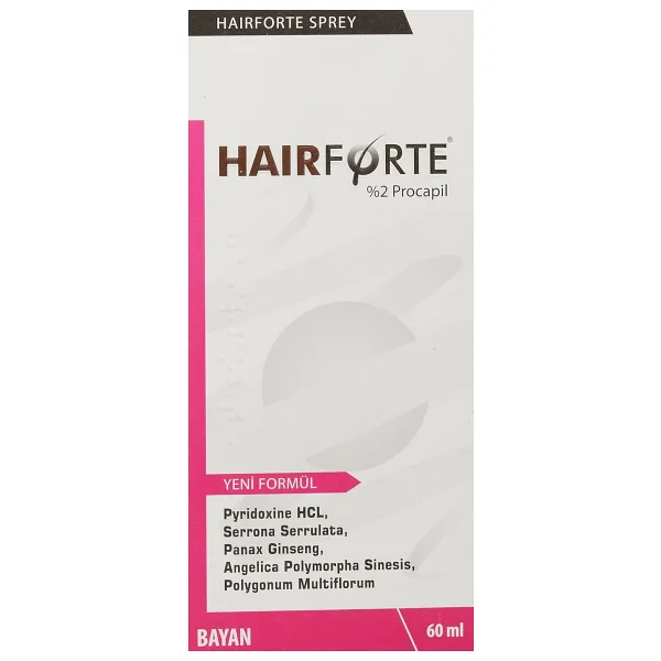 Hairforte %2 Procapil 60 ml Kadın Saç Spreyi - Görsel 6
