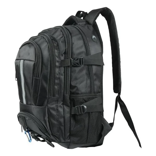 Bagacar Dağcı Trekking Seyahat Ve Kamp Sırt Çantası Siyah Siyah Büyük Boy Unisex - Görsel 5