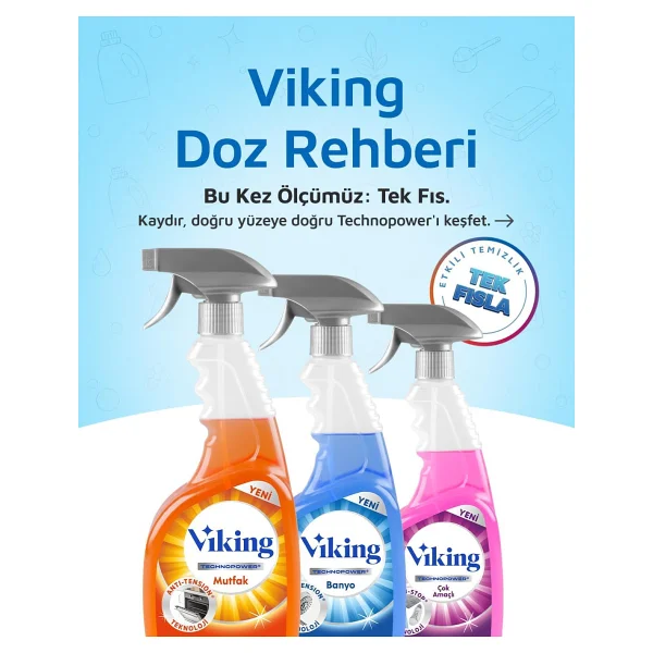 Viking Technopower Çok Amaçlı Sprey 750 ml 2'li - Görsel 8