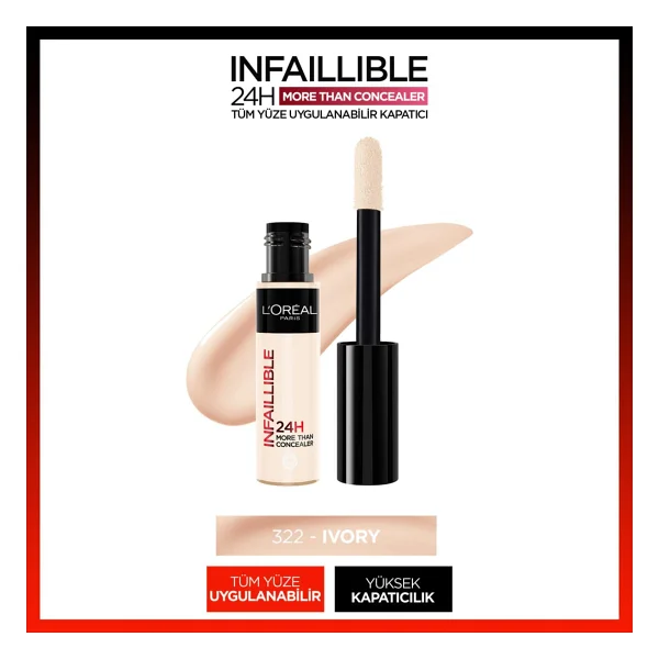 L'oreal Paris Infaillible More Than 322 Ivory 11 Ml Likit Kapatıcı - Görsel 2