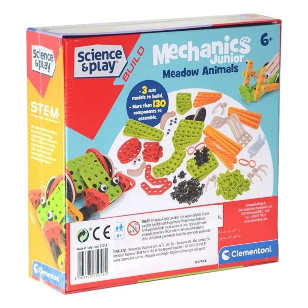 Clementoni Mekanik Laboratuvarı Junior Böcekler 75058 - Görsel 2