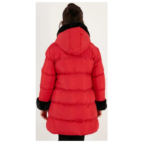Lela 5761981 İçi Astarlı Kapüşonlu Çocuk Şişme Mont - Görsel 6