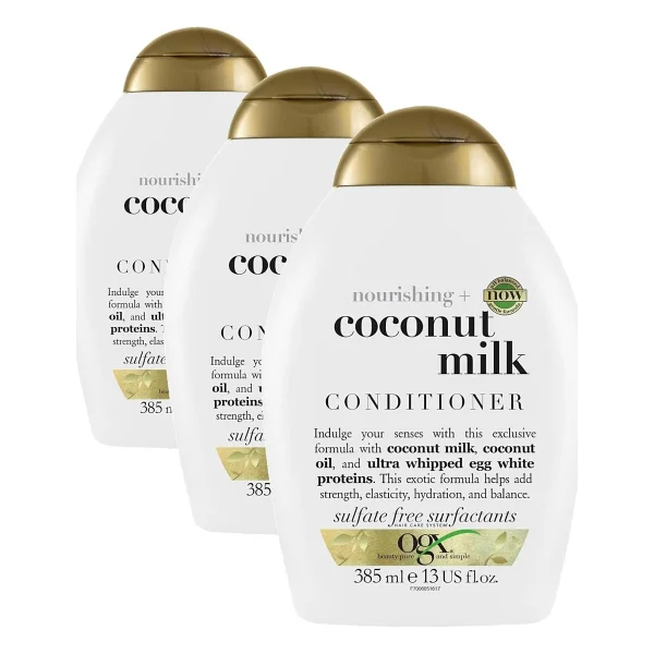 OGX Besleyici Coconut Milk Sülfatsız Saç Bakım Kremi 385 ml - Görsel 7