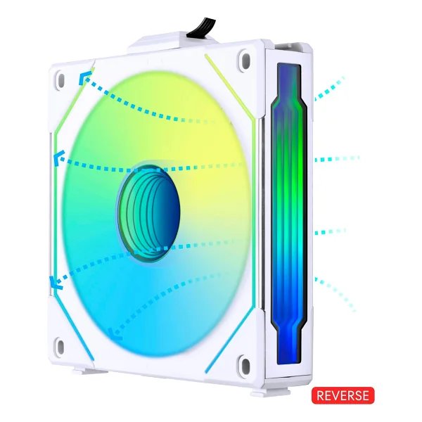 Lian Li Uni Fan Sl-Infinity Reverse Beyaz 12 Cm Argb Kasa Fanı - Görsel 3