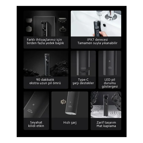Xiaomi Grooming Kit Pro Erkek Bakım Seti - Görsel 2
