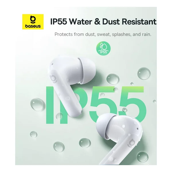 Baseus Bass Bp1 Nc TWS Beyaz Kulak İçi Bluetooth Kulaklık - Görsel 4