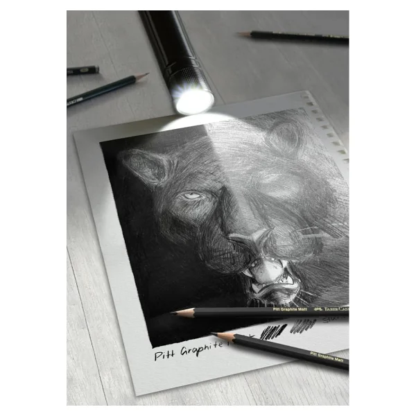 Faber-Castell 9000 Pitt Graphite Matt 20'li Dereceli Kalem Seti - Görsel 5