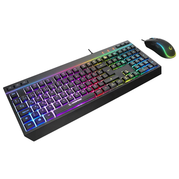 Rampage Seraphic Km-R57 Siyah RGB Kablolu Oyuncu Mekanik Klavye Mouse Seti - Görsel 8