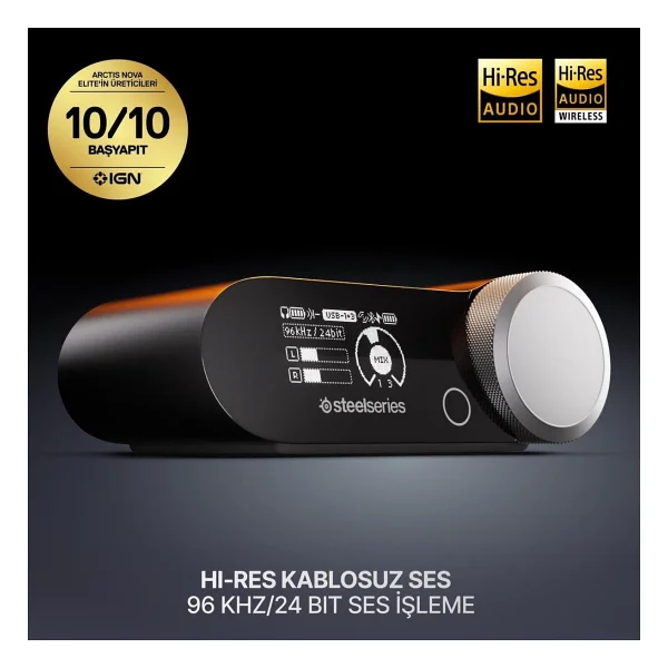 Steelseries Arctis Nova Pro Omni Beyaz 7.1 Type-C Kablolu/Kablosuz Kulak Üstü Oyuncu Kulaklığı - Görsel 2