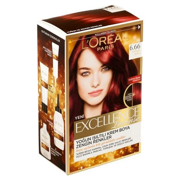 L'oreal Paris Excellence Intense 6.66 Yoğun Kızıl Saç Boyası - Görsel 2