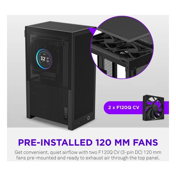 Nzxt H2 Flow Fanlı Mini Itx Oyuncu Kasası - Görsel 8